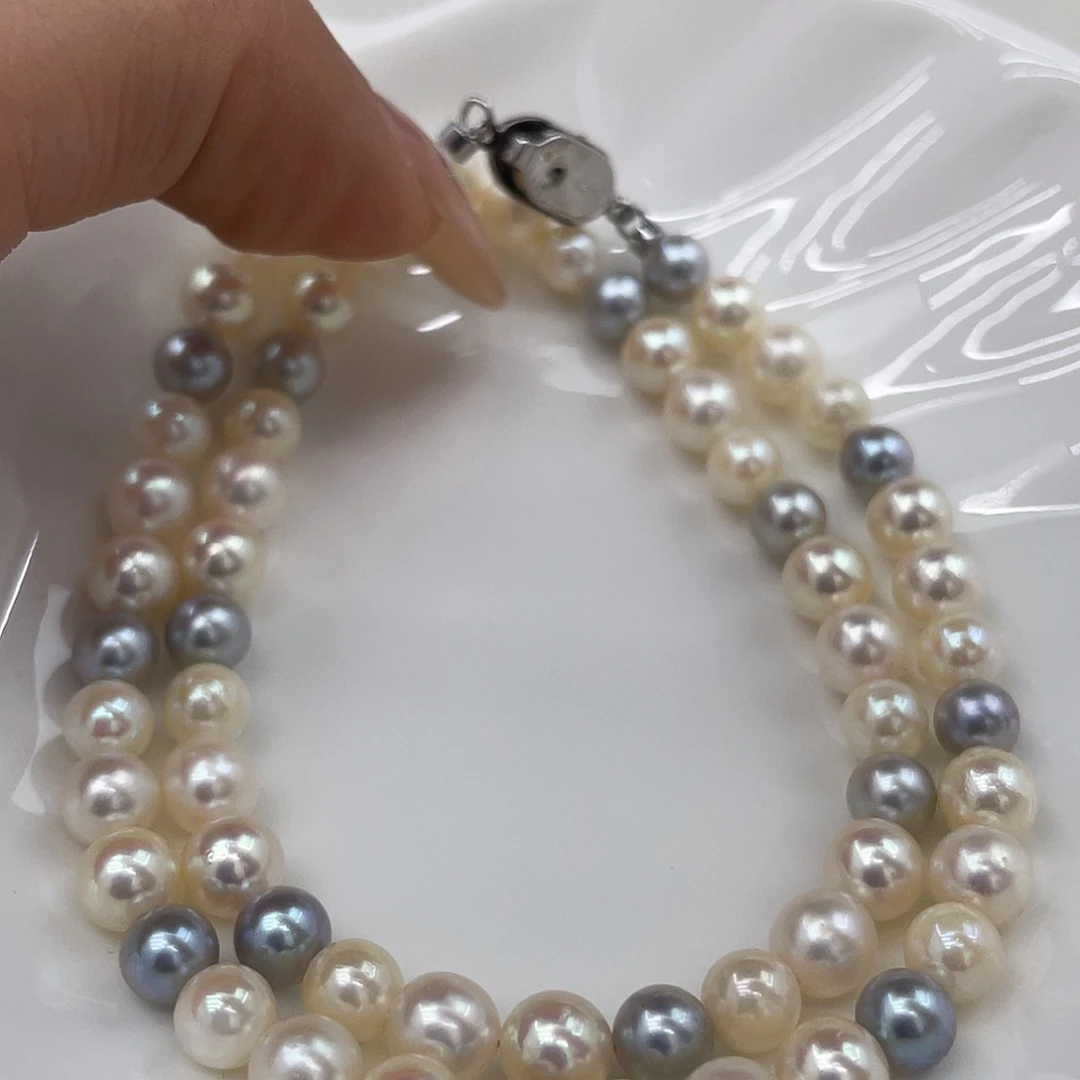 海水珍珠颈饰银S925镶嵌