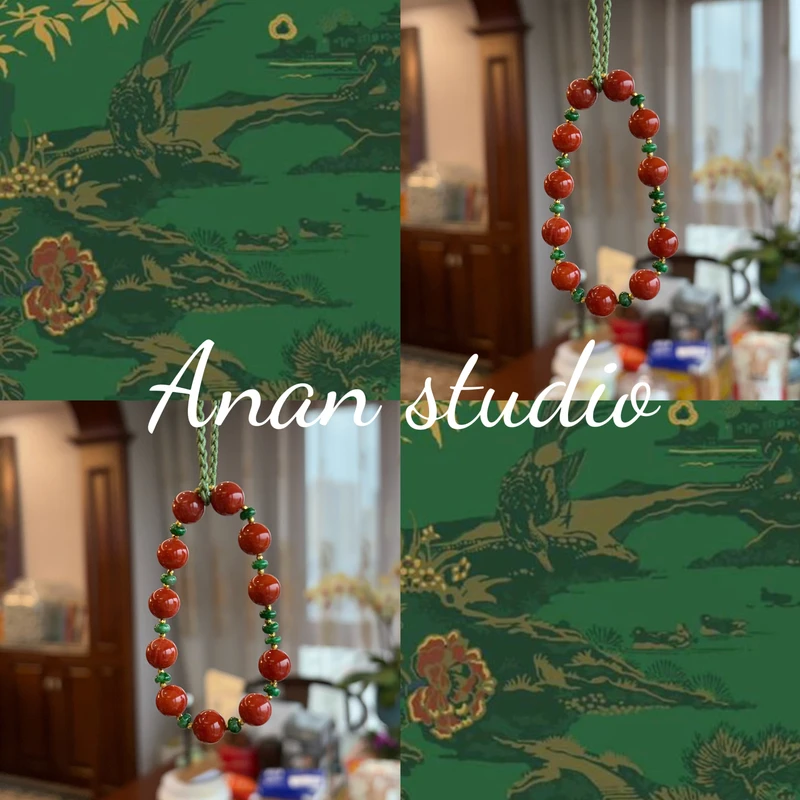 非金属仿水晶戒指 非金属仿水晶手链 anan24红红翠翠吉祥如意（手