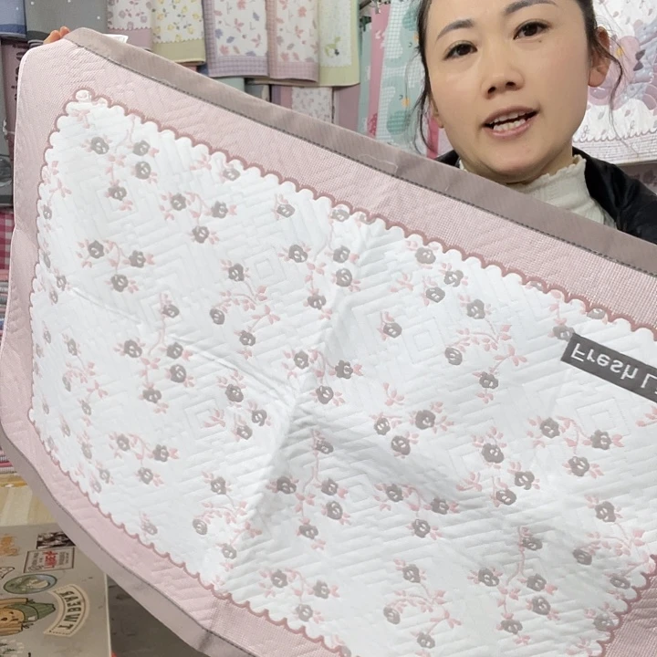 棉处理特价咖色小花