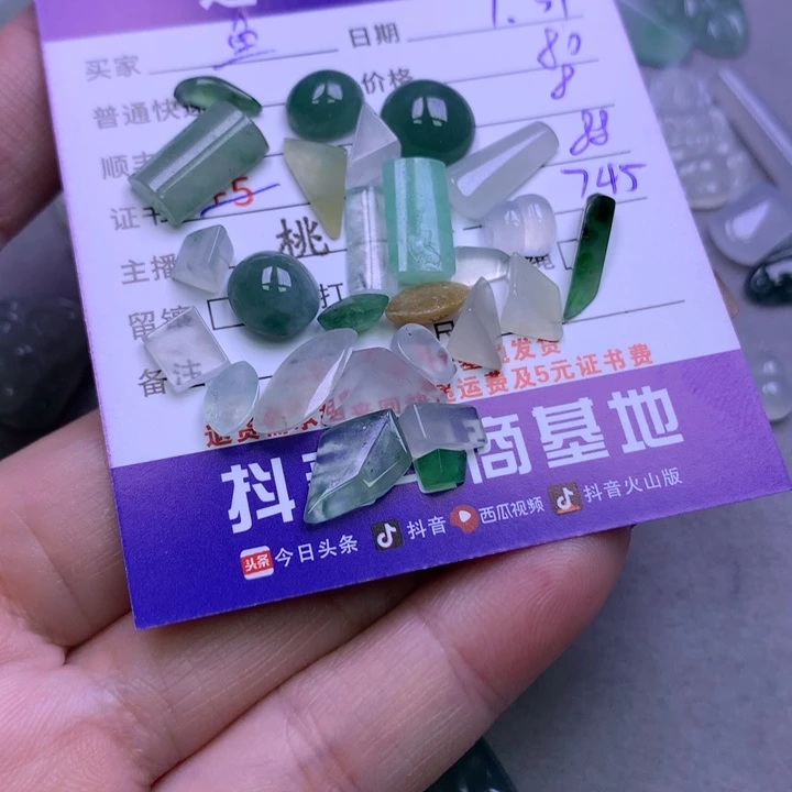 翡翠颈饰未镶嵌鱼*