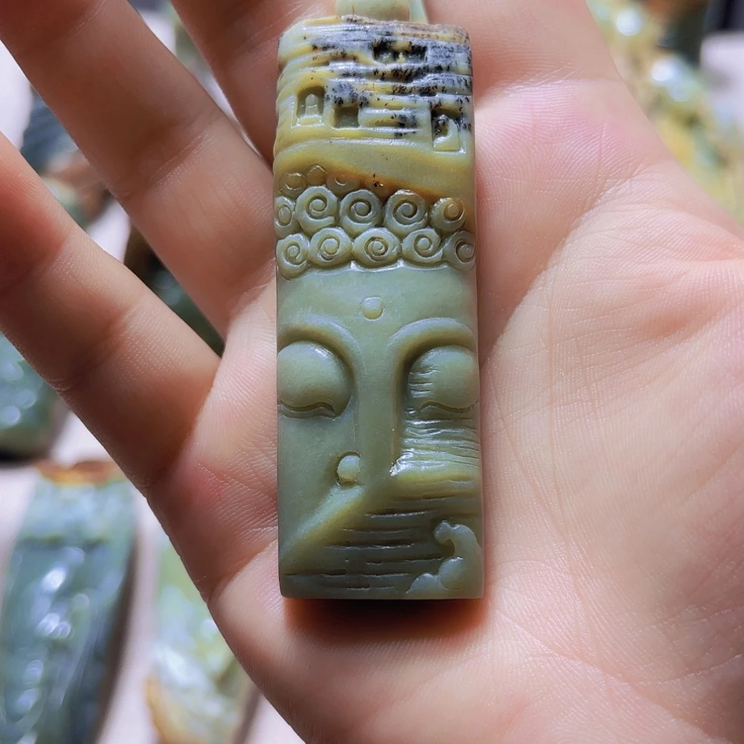 —***—岫岩河磨玉（透闪石质玉）未镶嵌挂件