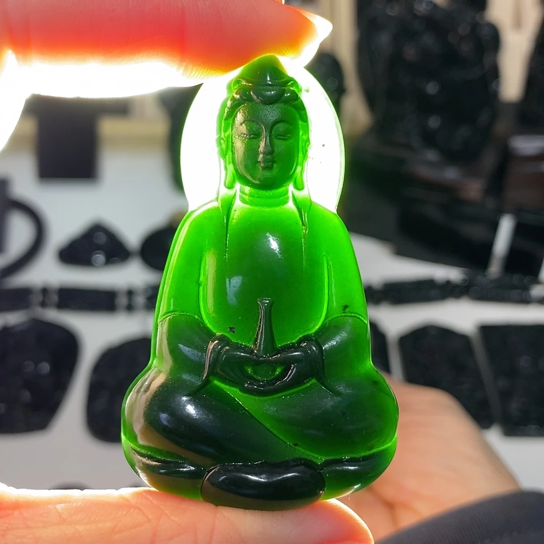 岫玉未镶嵌纯天然岫玉颈饰