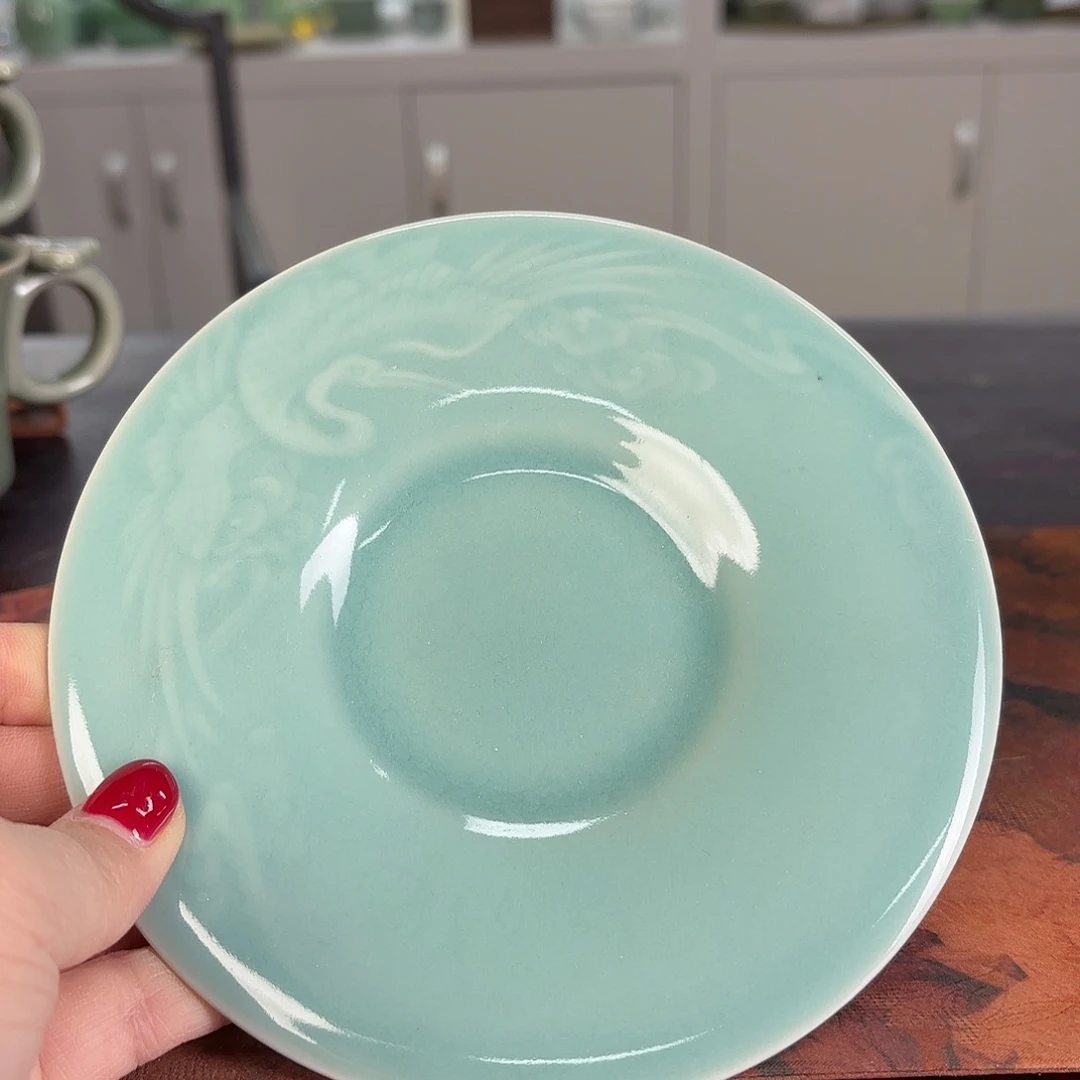 龙泉云间青瓷小米茶器