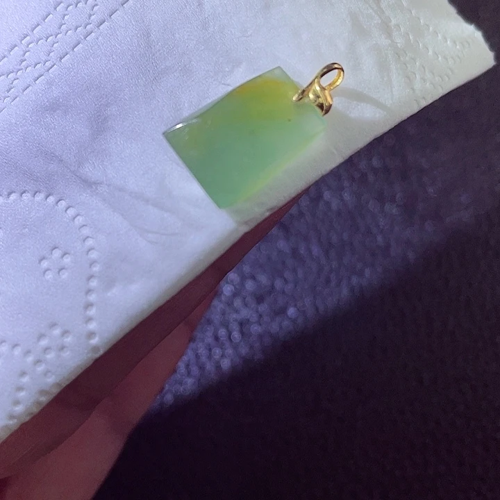 颈饰18K金镶嵌翡翠翡翠