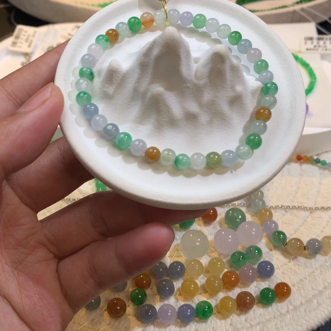 散珠翡翠多宝手串