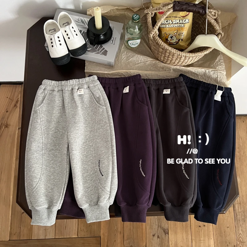 【现货】郝叔童品秋季新款上新限定2025男童时尚洋气针织长裤HR5362