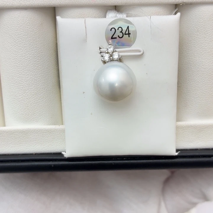 海水珍珠颈饰银S925镶嵌