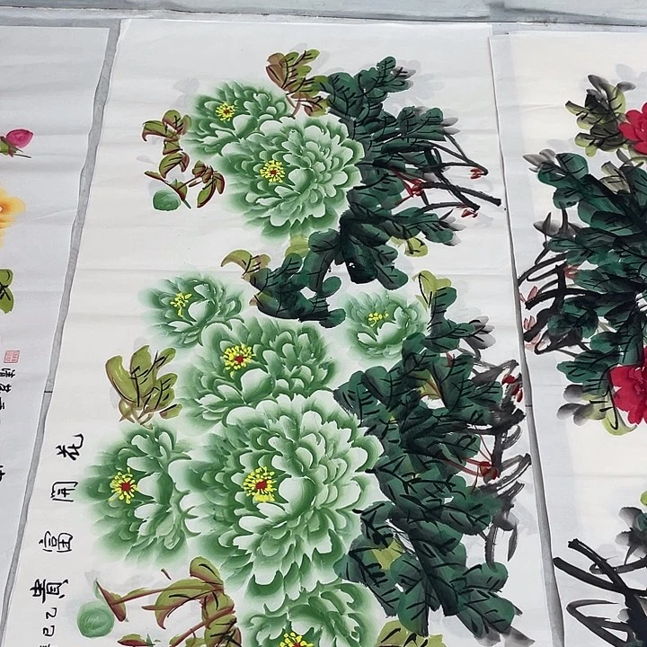 国画国画作品书法作品原稿四尺