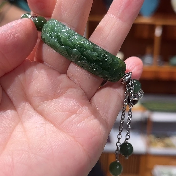 未镶嵌岫玉毛衣链