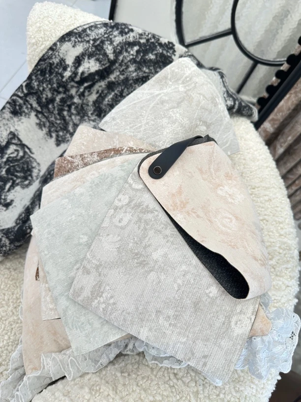 正品莫里斯花窗帘2025浮力小样色卡意向金