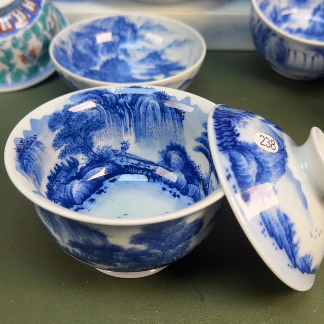 陶瓷景德镇纯手绘茶具圆圆238