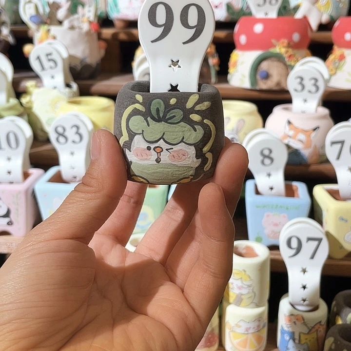 99……手工手绘花盆
