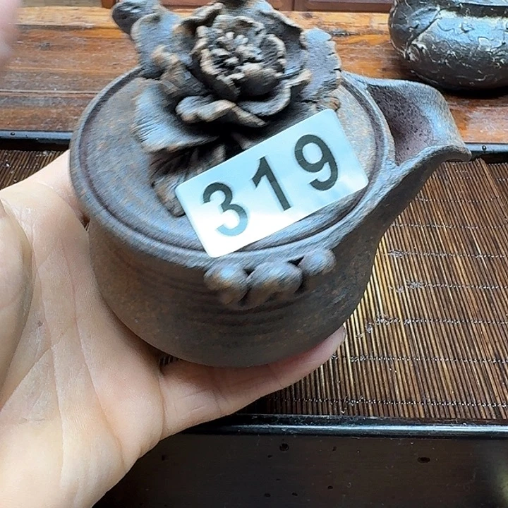 纯手工制作粗陶茶具