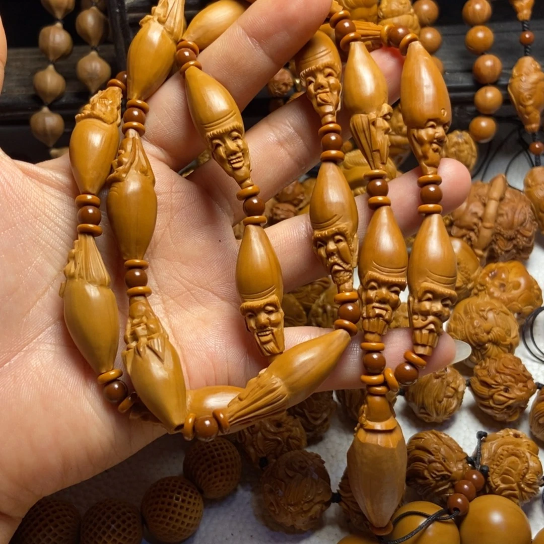 【闪购商品】橄榄核手串/手链茉**茶手工柳叶罗汉