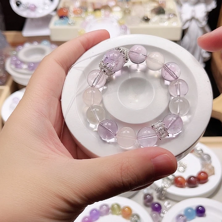 水晶手链未镶嵌天然水晶