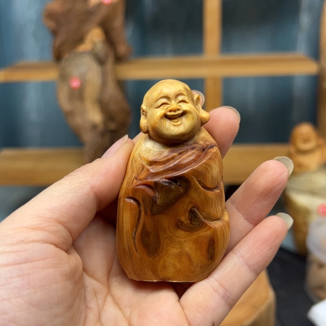 木猎*崖柏木摆件手把件