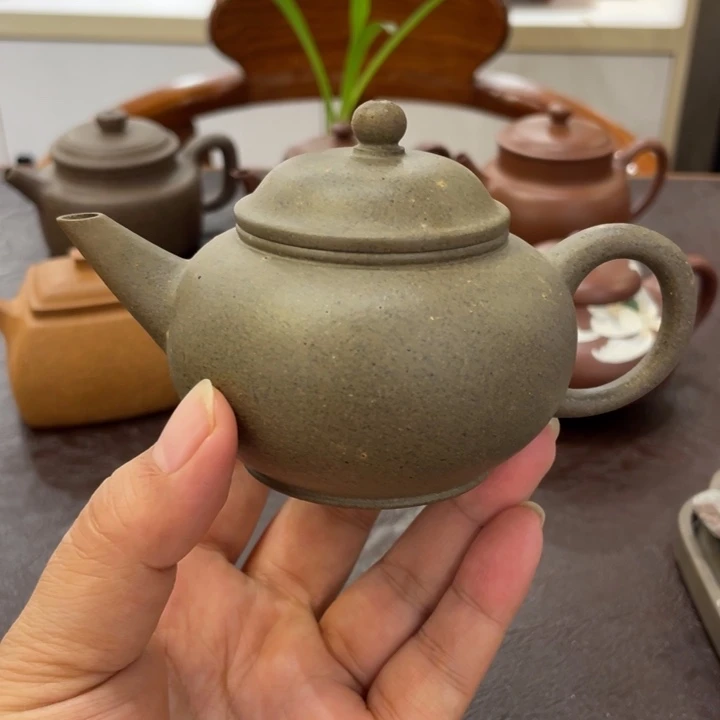 紫砂茶壶黄金段还原烧水平壶