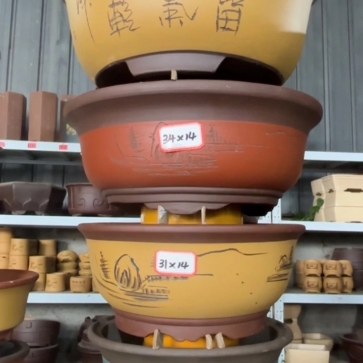 紫砂花盆100-4。