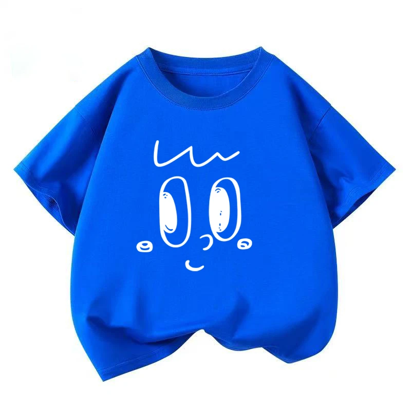 休闲短袖夏装卡通图案男孩T恤夏季男童休闲风男纯棉类韩范风t宽松