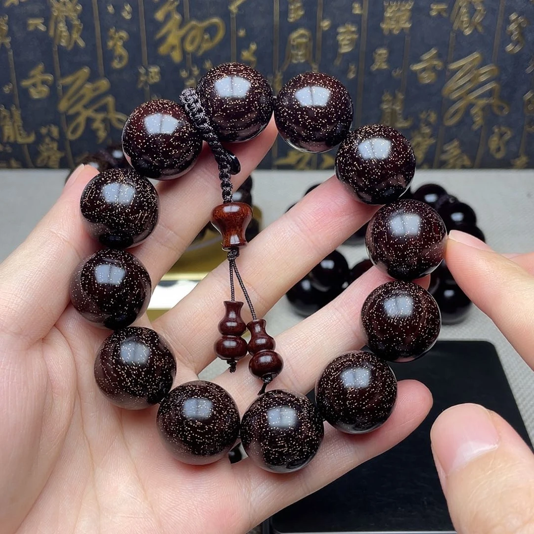 檀香紫檀（小叶紫檀）2.0 12颗 高油密 爆满金星