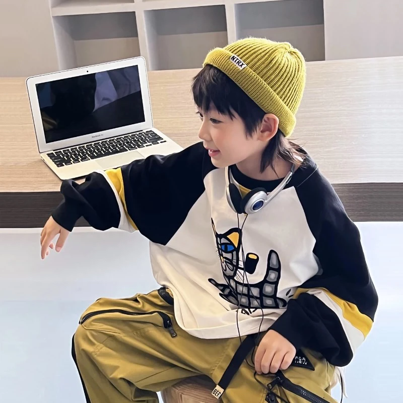 345潮流时尚男女童T恤春秋款