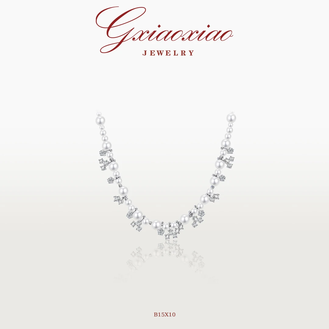 G XIAOXIAO 【银河之泪】法式气质优雅百搭锁骨项链 B15X10新年礼物