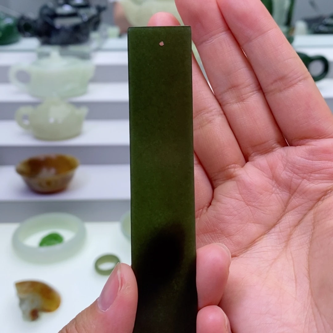 和田玉未镶嵌挂件书签