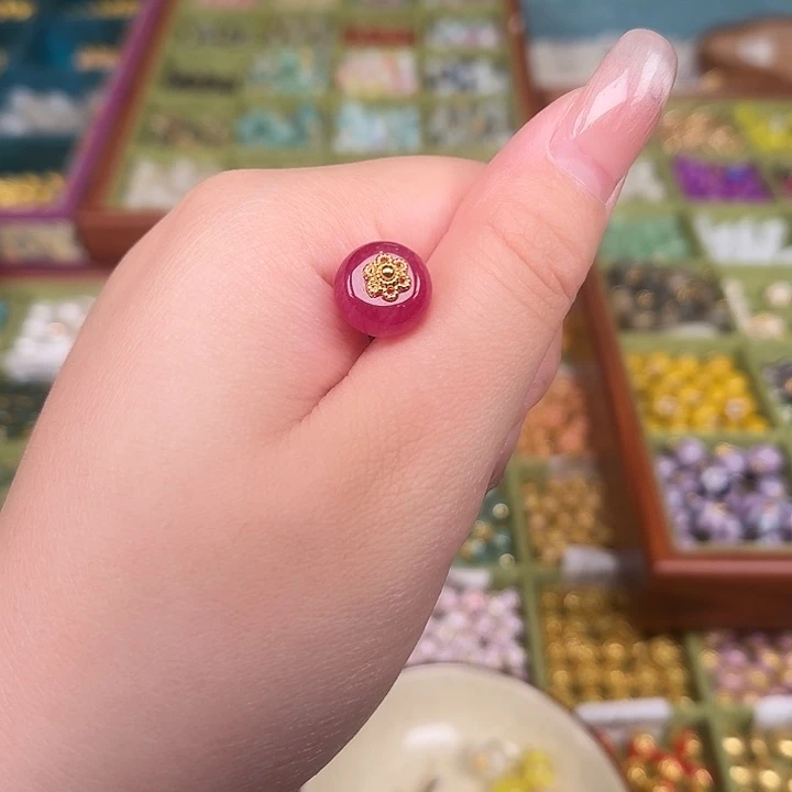 珐琅圆珠扣铜扣压襟盘扣