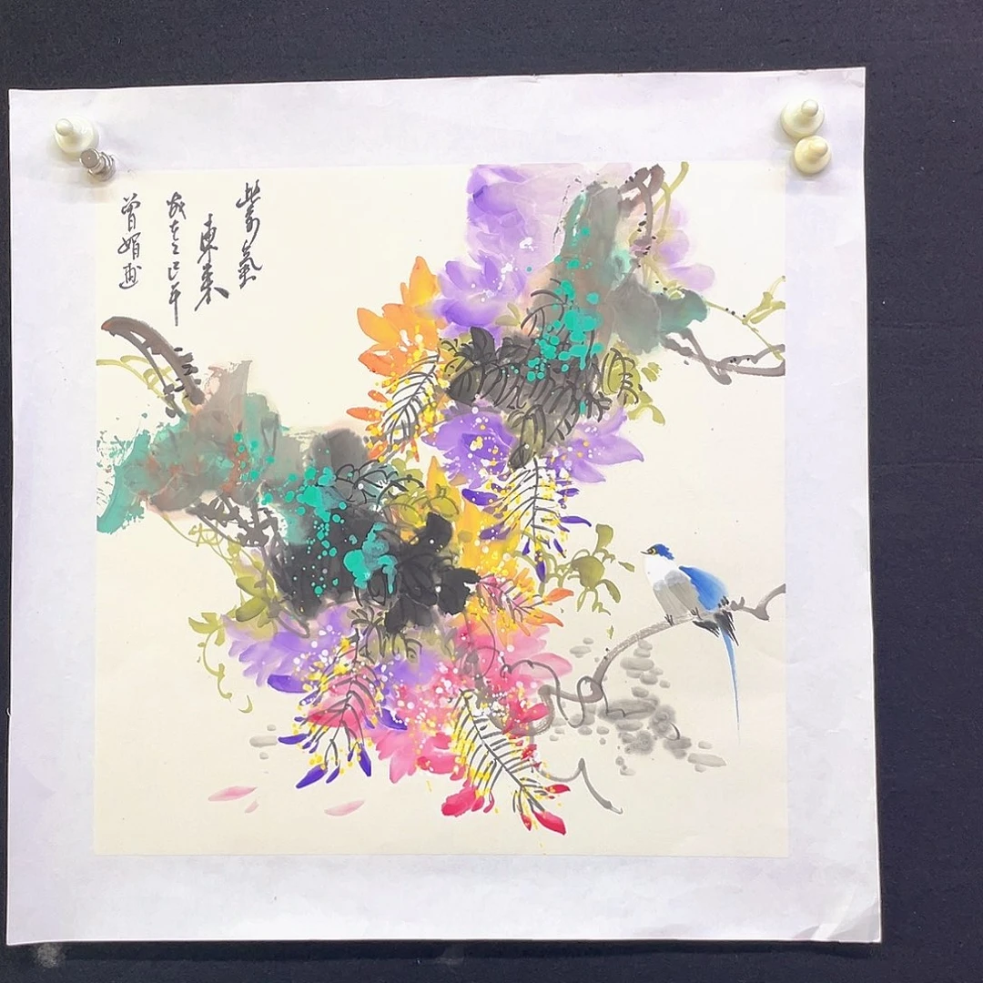 国画手绘国画，精品花鸟放漏