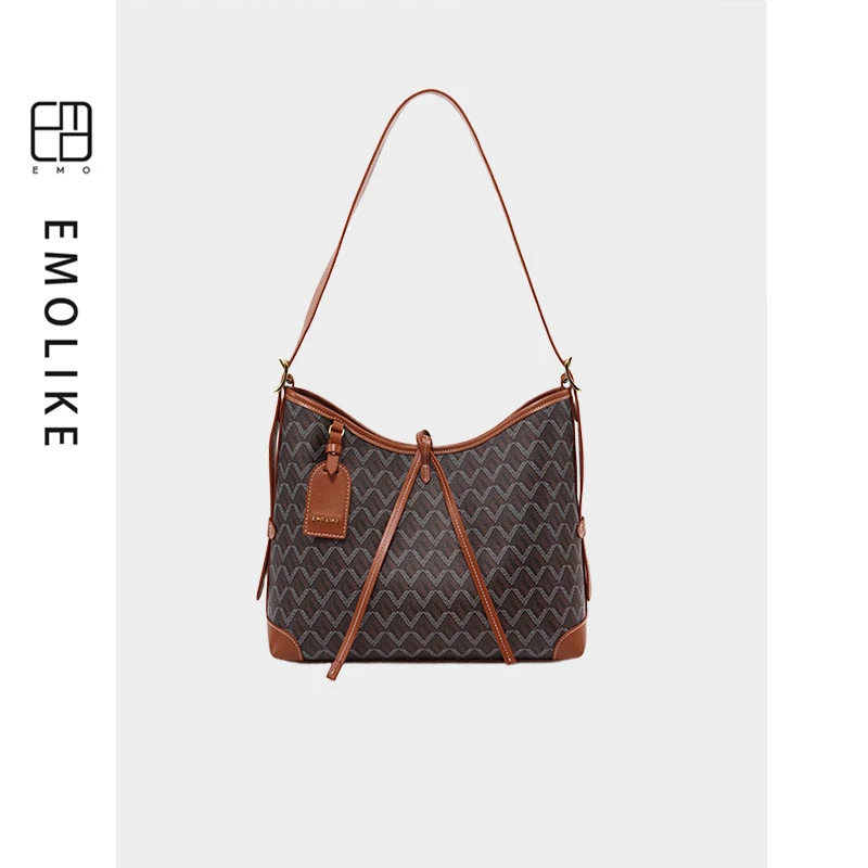 EMO/一莫狗牙升级版购物袋单肩斜挎复古女士百搭时尚医生包