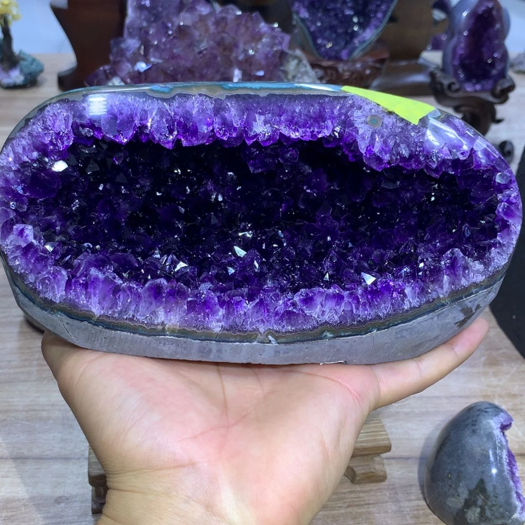 紫晶珠宝半成品未镶嵌钱袋子