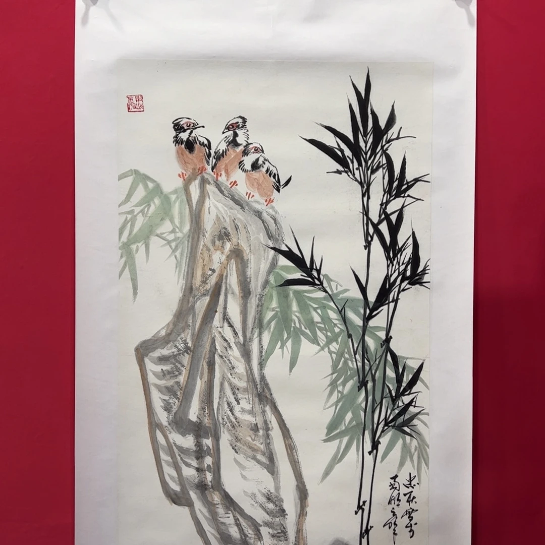 国画黄忠耿三尺整作品