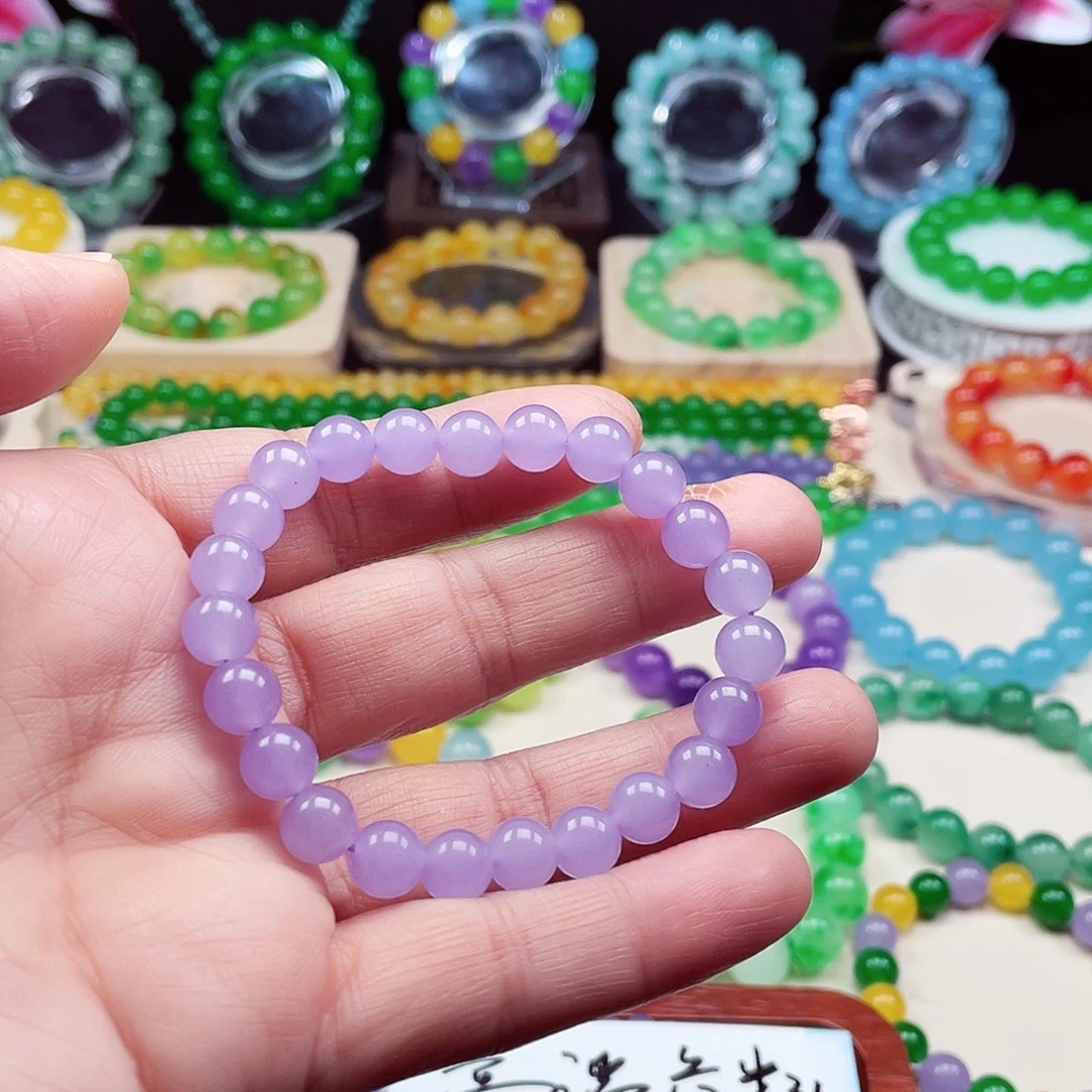 翡翠未镶嵌颈饰卡8翡翠珠链男女款10