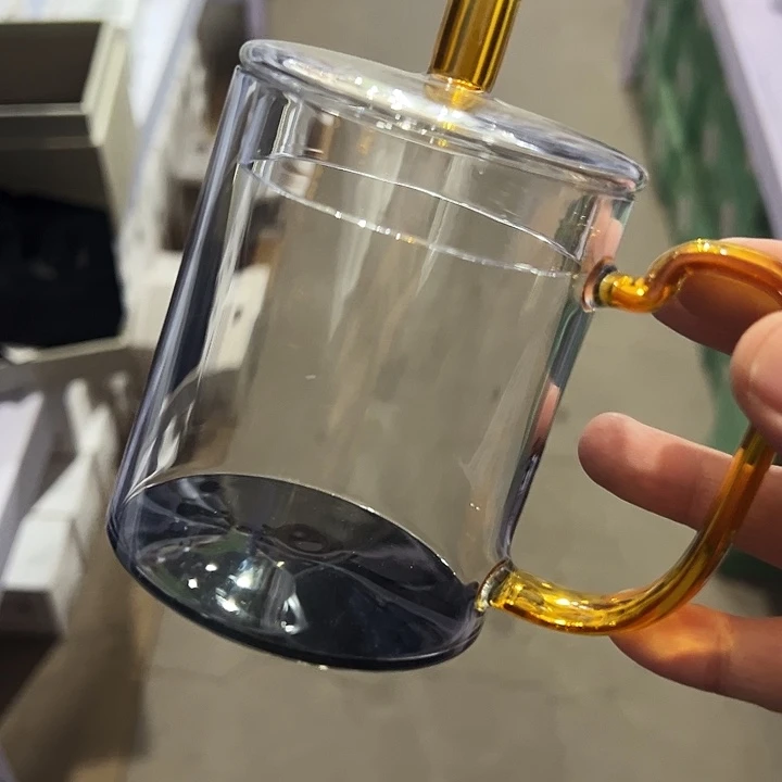 琥珀 带盖绿茶杯