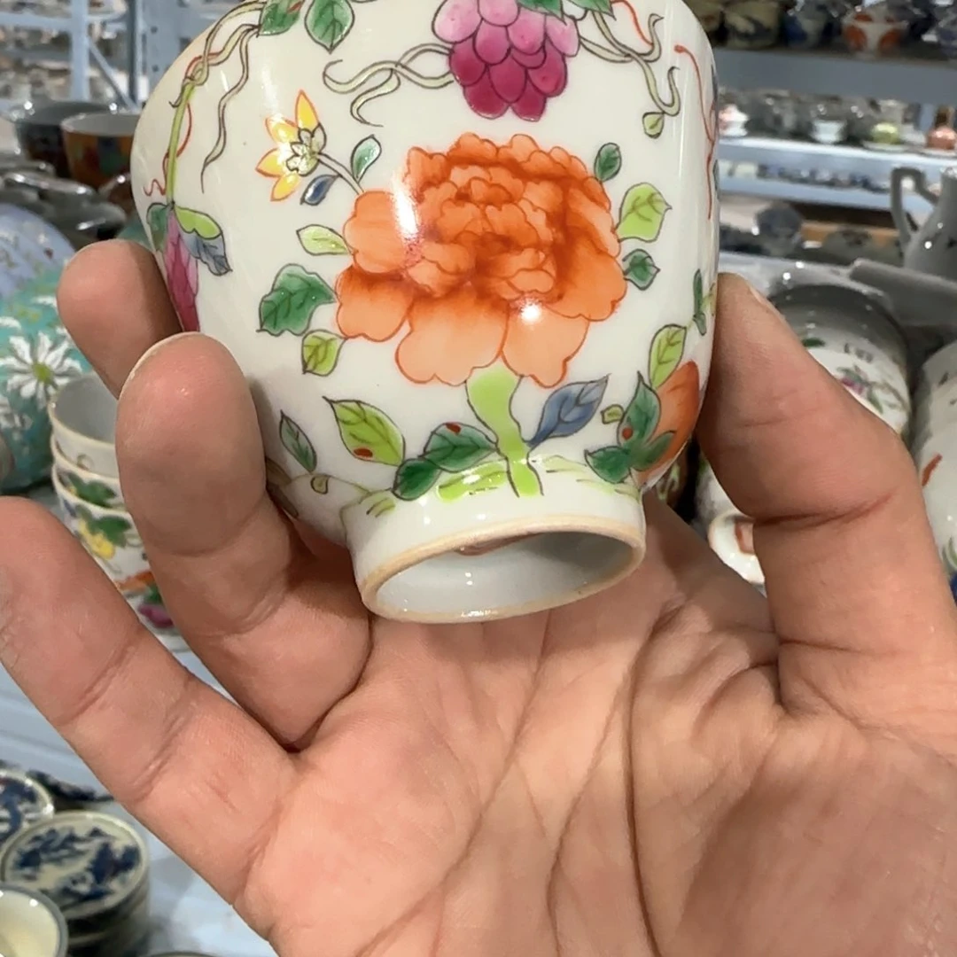 瓷片摆件手绘瓷器全部处理