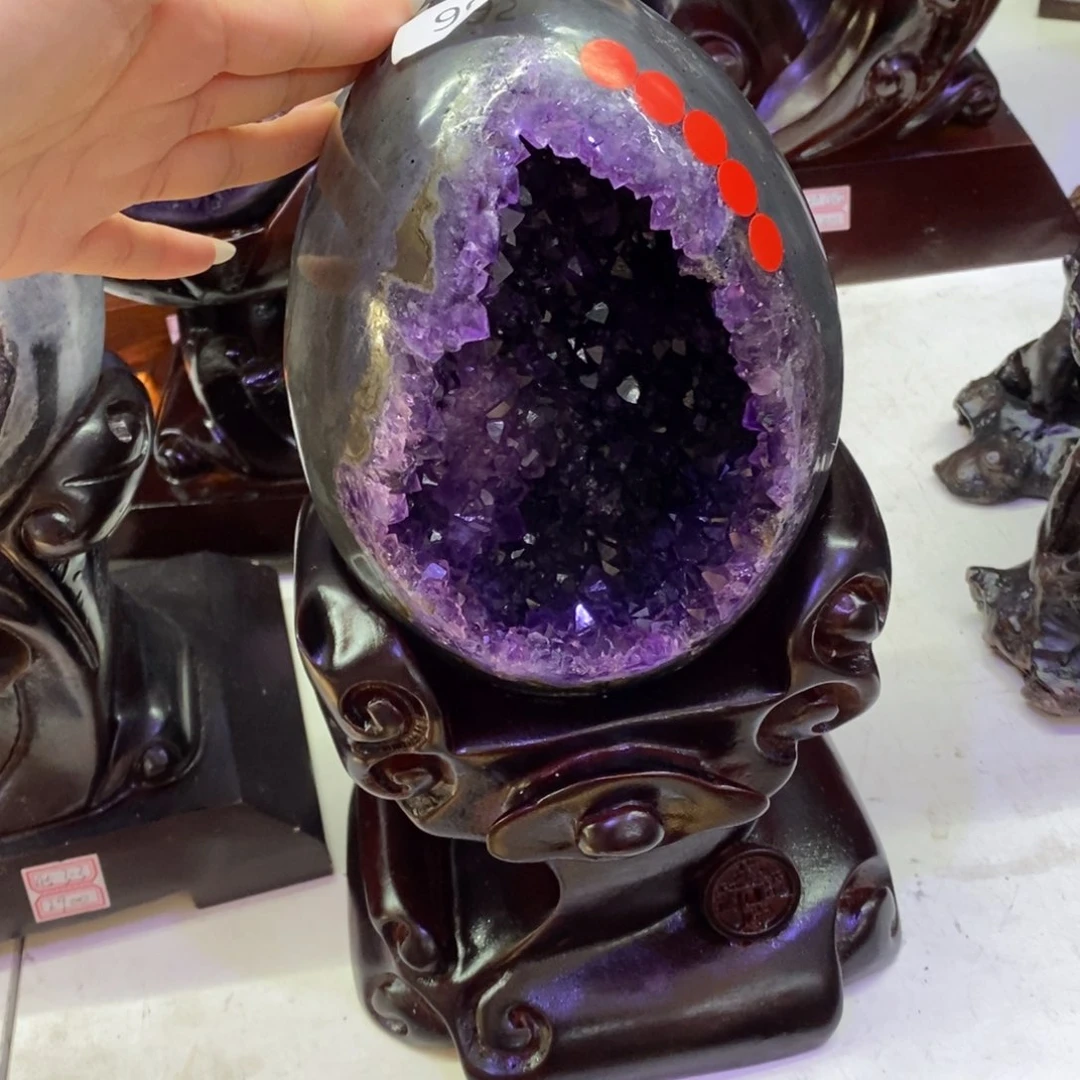 水晶摆件听未镶嵌