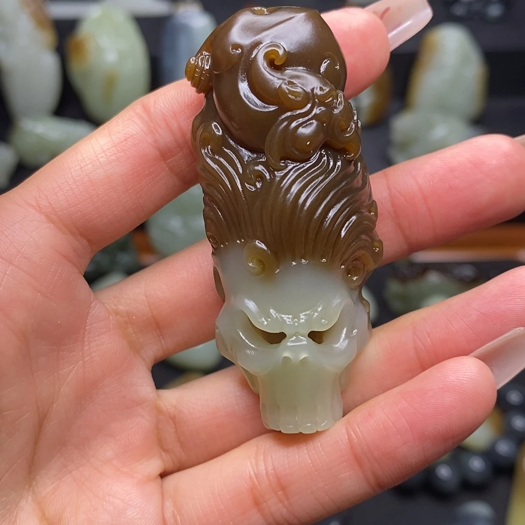 和田玉颈饰未镶嵌慕*欢