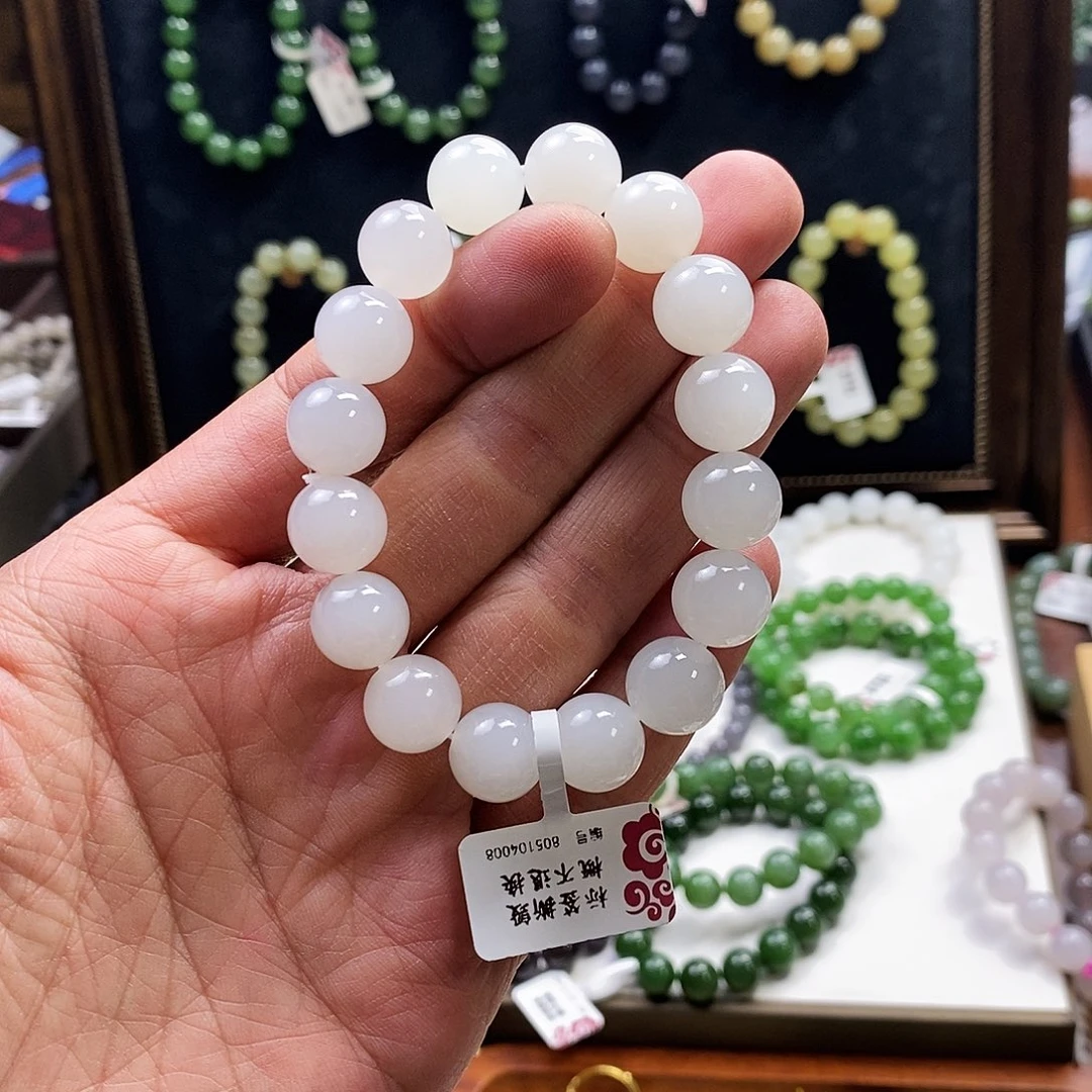 手串未镶嵌和田玉白玉12