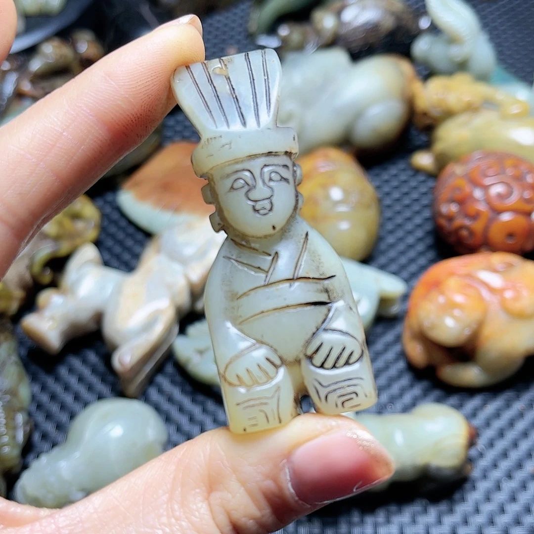 白玉菩提吊坠摆件