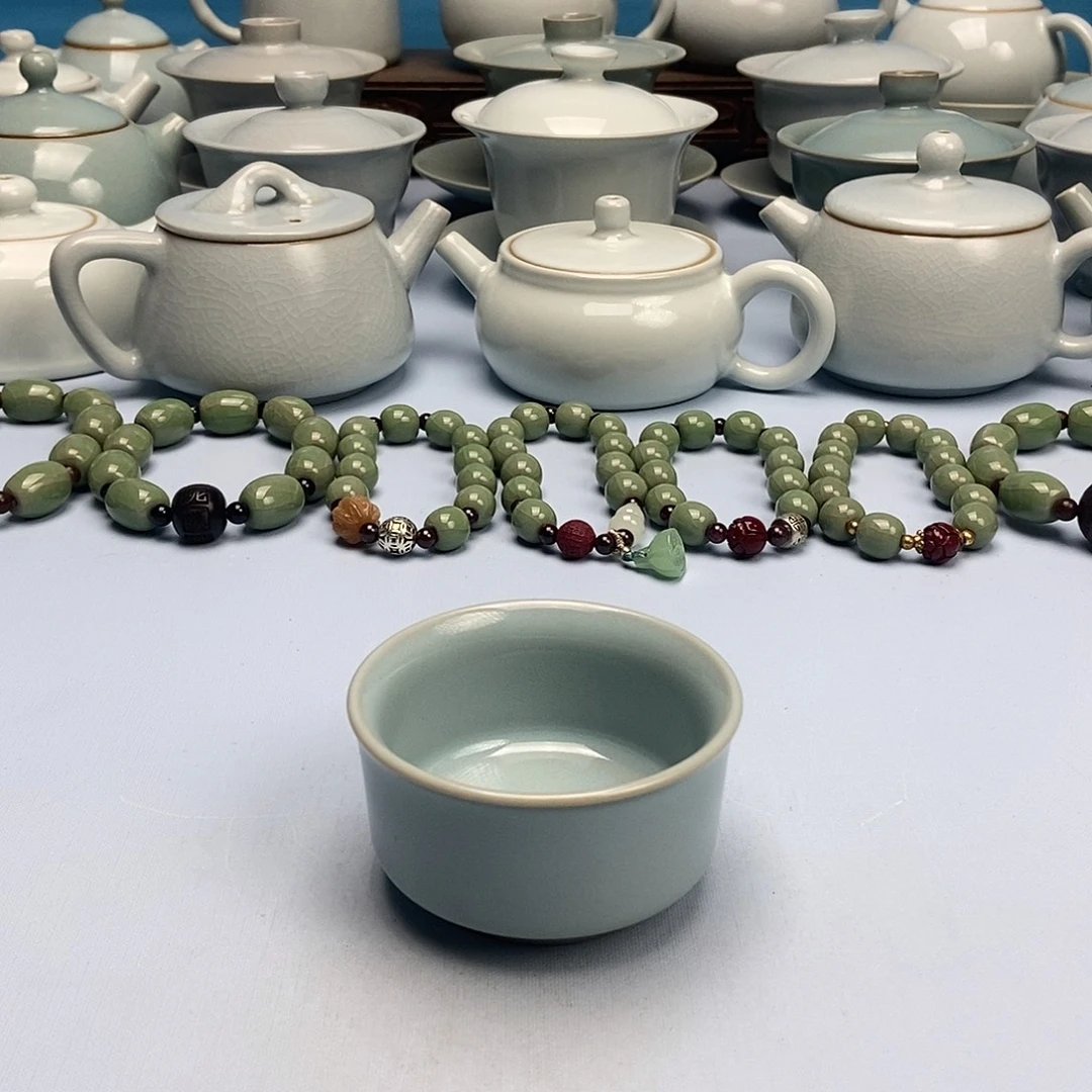 杯天青扳指杯原矿原釉原产地