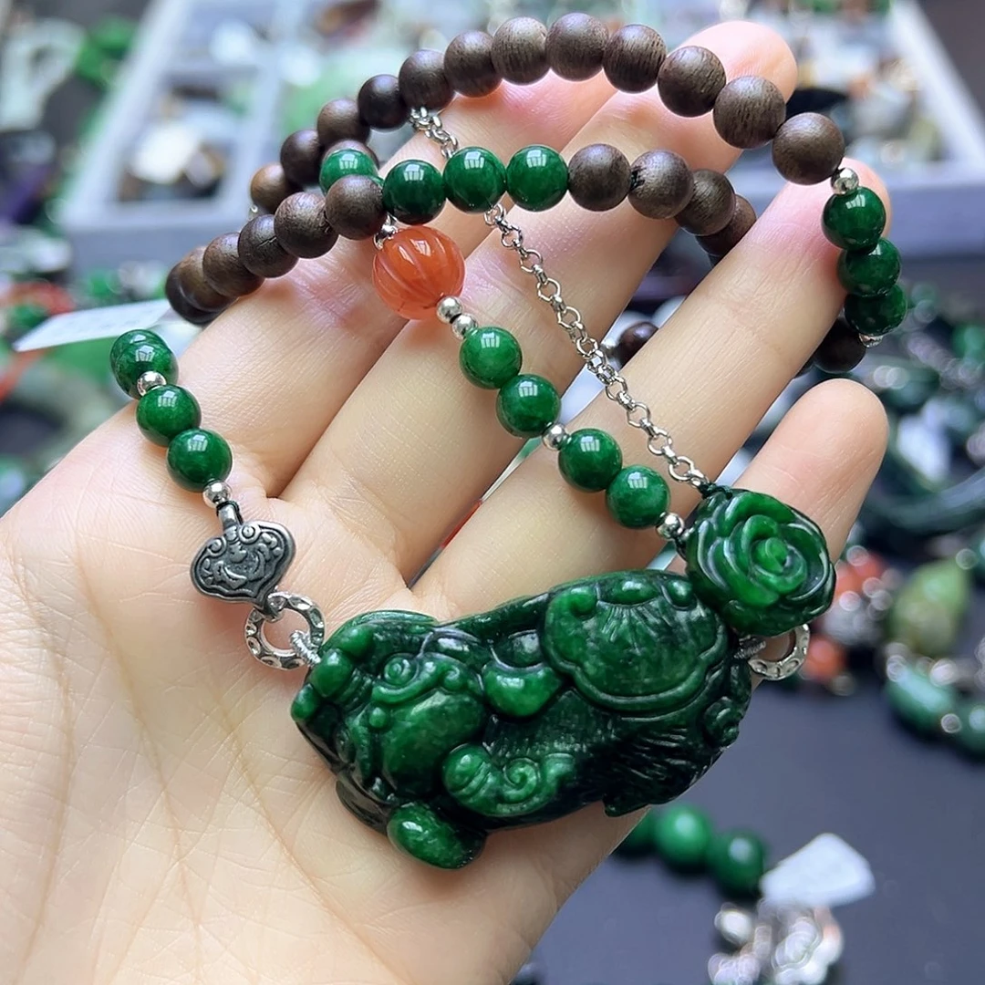 悠***然翡翠未镶嵌手链199