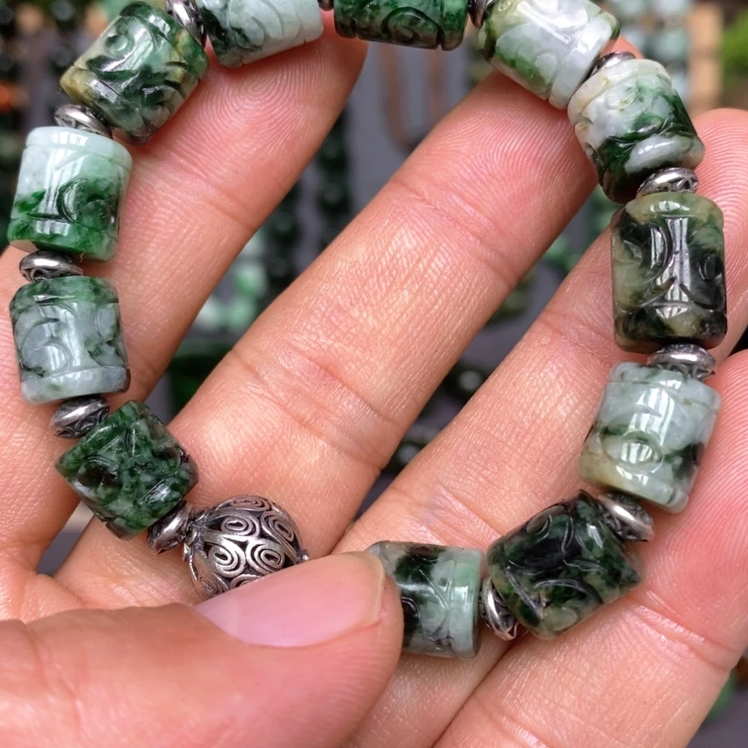 翡翠手链未镶嵌漂亮美眉