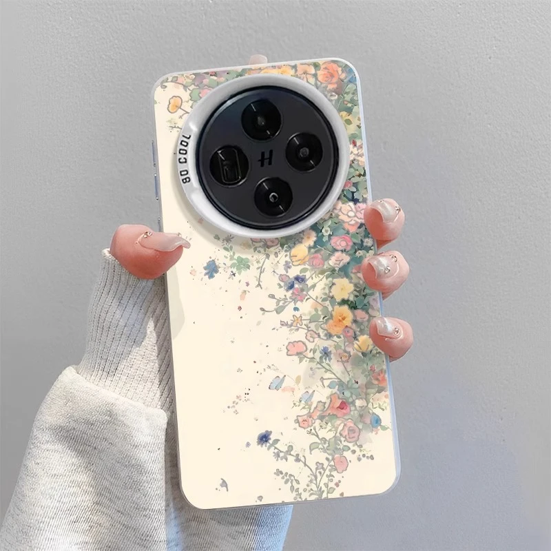 春日盛典适用oppoFindX8s+手机壳x8s新款x8ultra高级花朵磨砂彩银