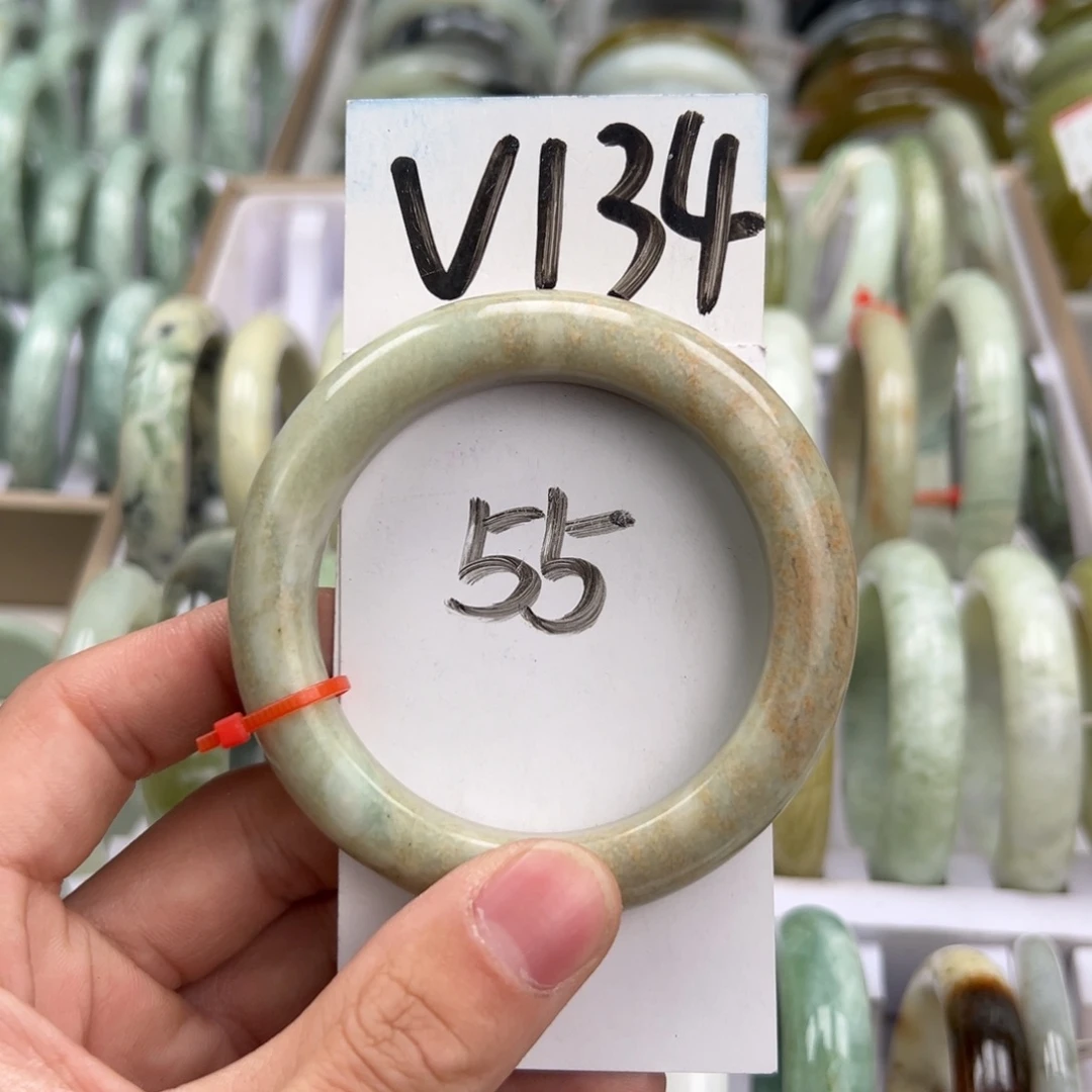 岫玉手镯未镶嵌天然岫玉