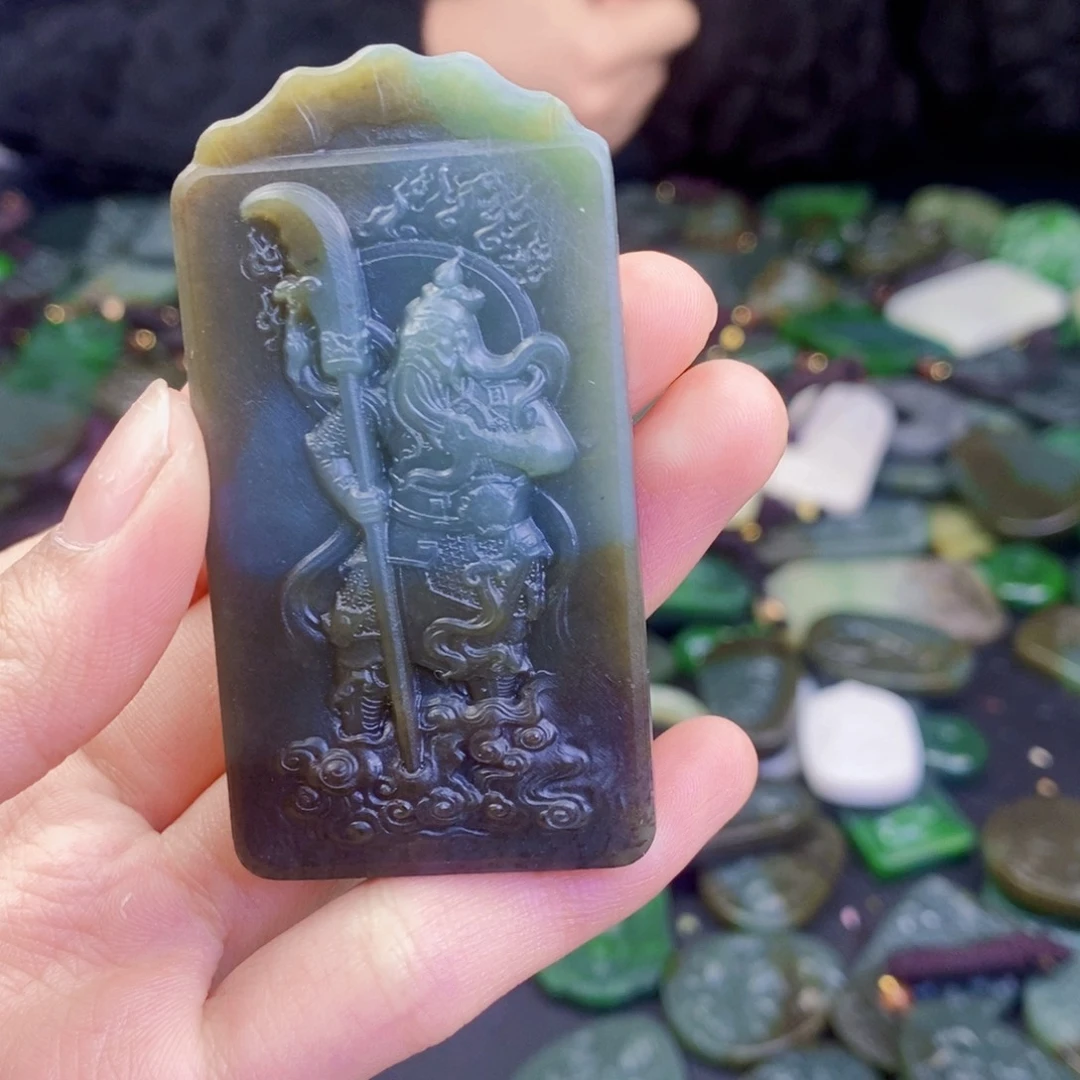 和田玉未镶嵌挂件