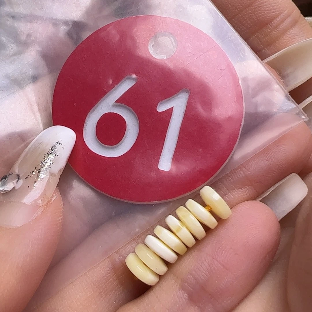 未镶嵌蜜蜡裸石6mm精工隔片