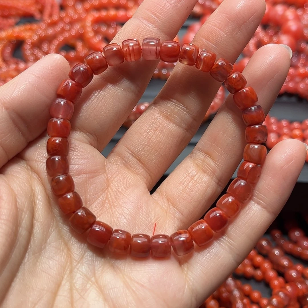 南红玛瑙手链未镶嵌