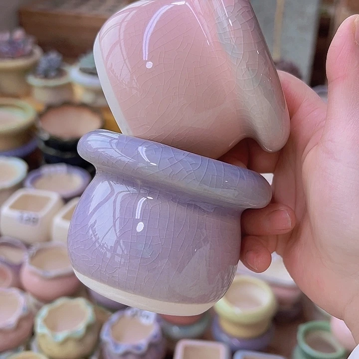 红陶陶瓷花盆当场满12包邮