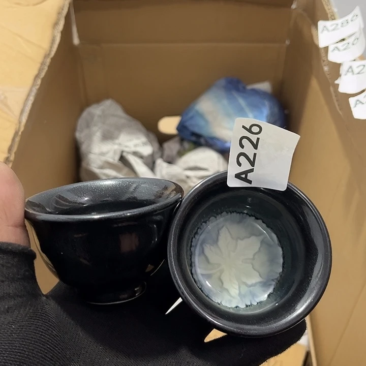 瓷片茶摆件工艺品摆件666