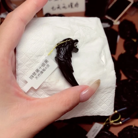 天然缅甸a货钢琴黑挂件